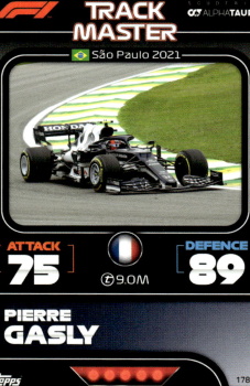 Pierre Gasly Scuderia AlphaTauri Topps F1 Turbo Attax 2022 F1 Track Masters #178
