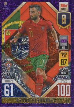 Bruno Fernandes Portugal Topps Match Attax 101 Road to UEFA Nations League Finals 2022 Purple Foil Parallel #CD8p