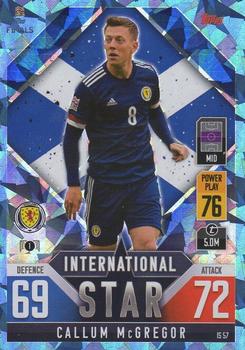 Callum McGregor Scotland Topps Match Attax 101 Road to UEFA Nations League Finals 2022 Blue Crystal Parallel #IS57b