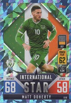 Matt Doherty Republic of Ireland Topps Match Attax 101 Road to UEFA Nations League Finals 2022 Blue Crystal Parallel #IS66b