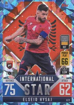Elseid Hysaj Albania Topps Match Attax 101 Road to UEFA Nations League Finals 2022 Blue Crystal Parallel #IS72b