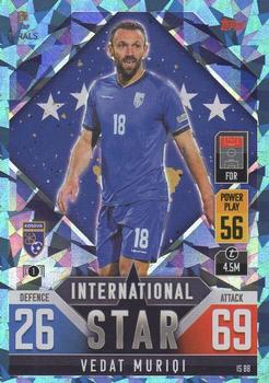 Vedat Muriqi Kosovo Topps Match Attax 101 Road to UEFA Nations League Finals 2022 Blue Crystal Parallel #IS88b