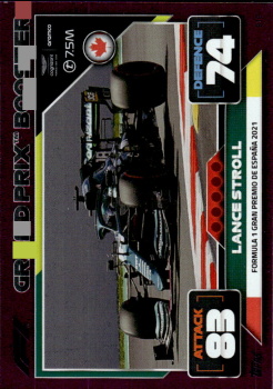 Lance Stroll Aston Martin Topps F1 Turbo Attax 2022 F1 Grand Prix Booster Cards #319