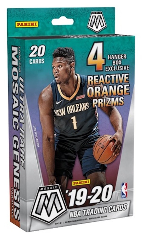Panini Mosaic Basketball 2019/20 Hanger 20-Card Box Box NBA