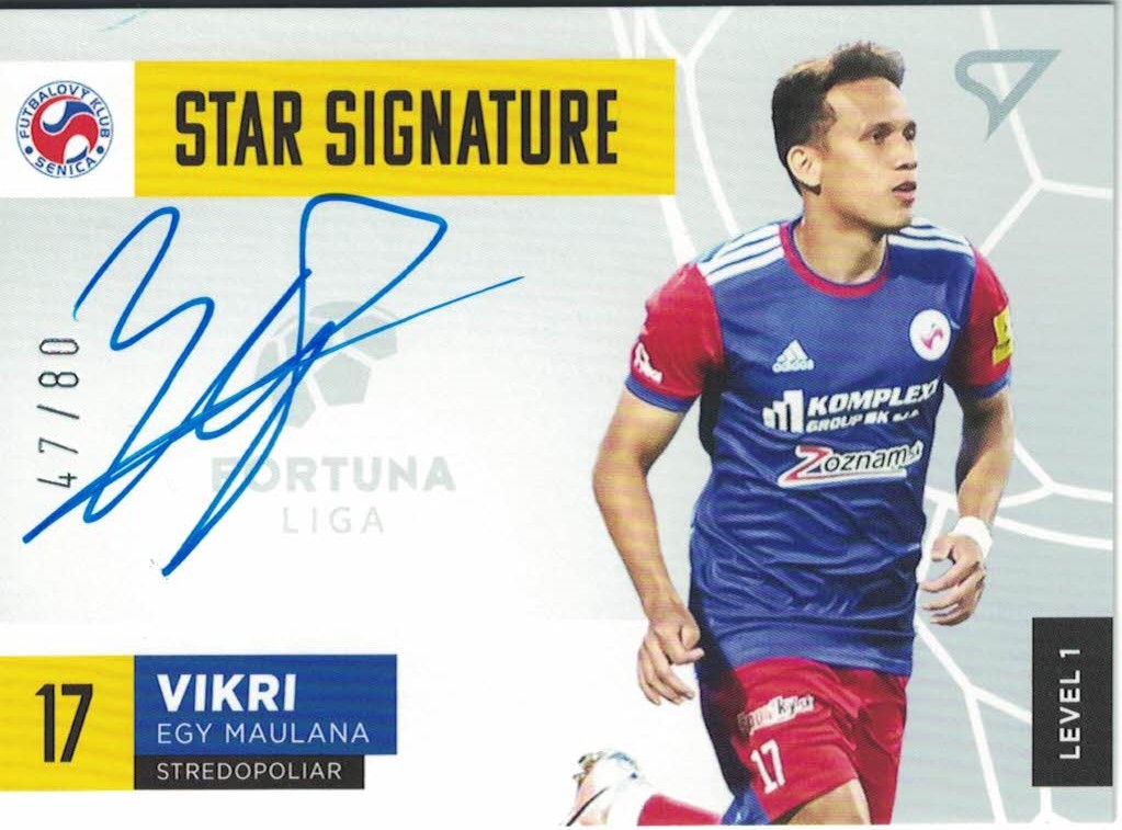 Egy Mualana Vikri Senica SportZoo Fortuna Liga 2021/22 Star Signature Level 1 /80 #S1-EV