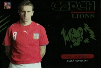 Karel Poborsky Czech Republic proArena Repre v srdcich 2022 Czech Lions #LI13