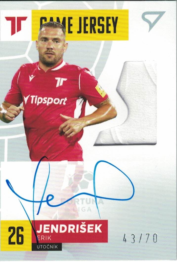 Erik Jendrisek Trencin SportZoo Fortuna Liga 2021/22 Game Jersey Auto /70 #GJ-EJ