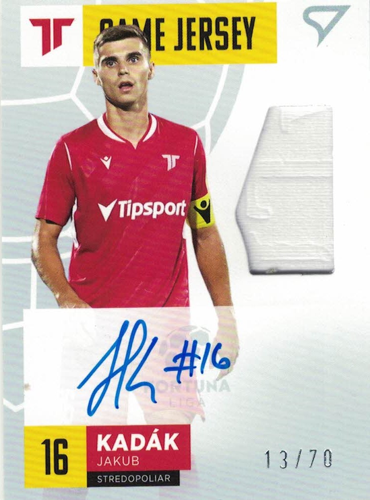 Jakub Kadak Trencin SportZoo Fortuna Liga 2021/22 Game Jersey Auto /70 #GJ-JK