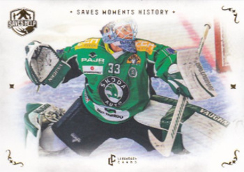 Marek Schwarz Mlada Boleslav Legendary Cards Saves Help Memorabilia 2022 Saves Moments History Gold /155 #SMH-15