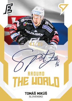 Tomas Mikus Karlovy Vary Tipsport ELH 2021/22 SportZoo 2. serie Around the World Auto /90 #AWS-29