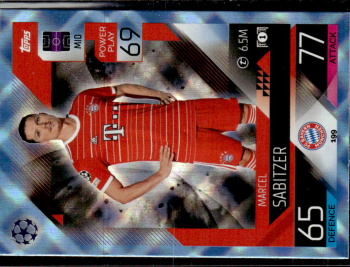 Marcel Sabitzer Bayern Munchen 2022/23 Topps Match Attax ChL Crystal Parallel #199