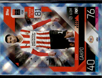 Cody Gakpo PSV Eindhoven 2022/23 Topps Match Attax ChL Crystal Parallel #260