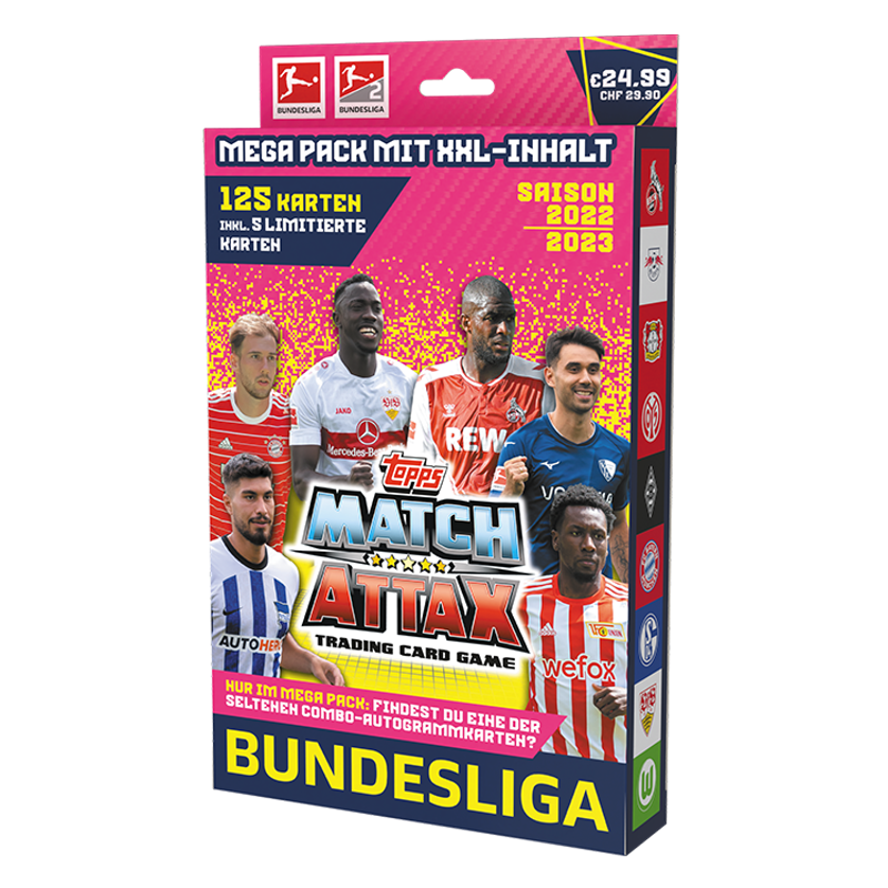 Topps Match Attax Bundesliga 2022/23 Megapack Balíček Fotbalové karty