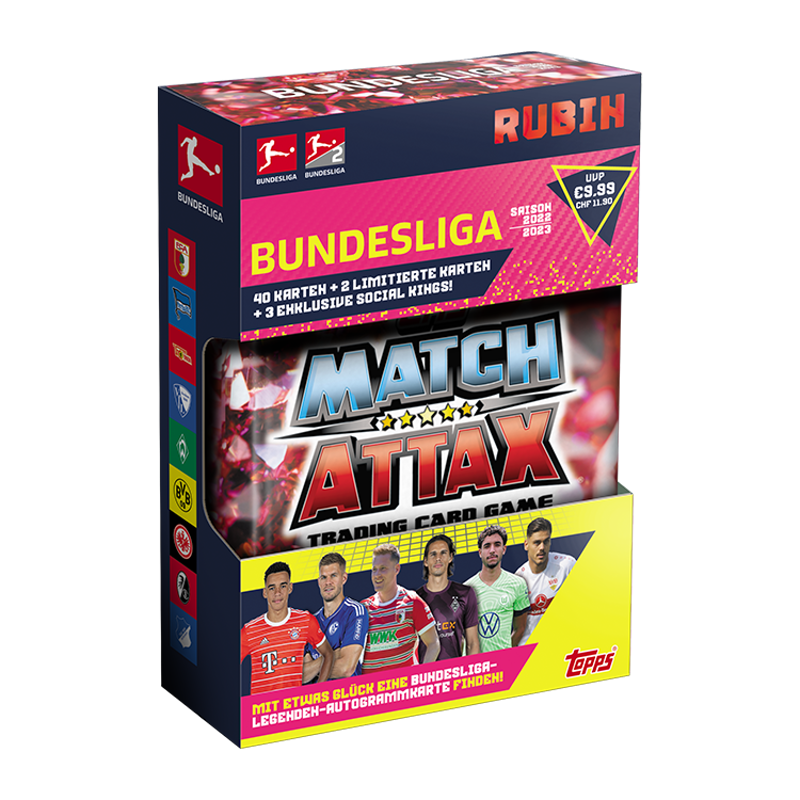 Topps Match Attax Bundesliga 2022/23 Mini Tin Rubin malá plechovka