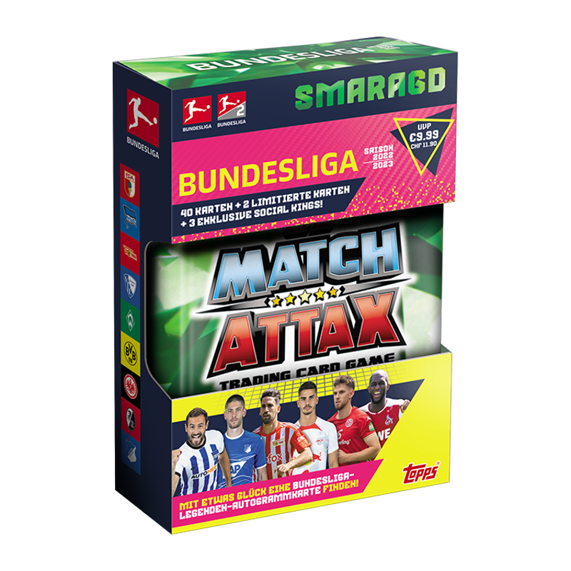 Topps Match Attax Bundesliga 2022/23 Mini Tin Smaragd malá plechovka