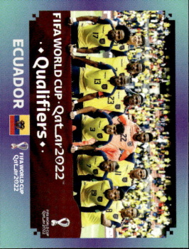 Team Shot Ecuador samolepka Panini World Cup 2022 Silver version #ECU01
