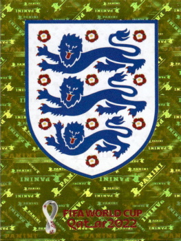 Team Logo England samolepka Panini World Cup 2022 Silver version #ENG02
