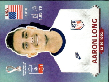 Aaron Long USA samolepka Panini World Cup 2022 Silver version #USA06