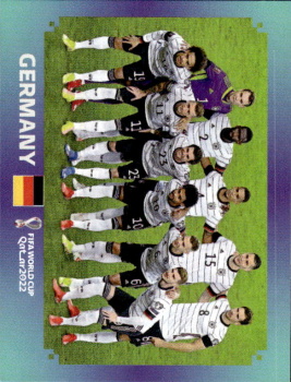 Team Shot Germany samolepka Panini World Cup 2022 Silver version #GER01