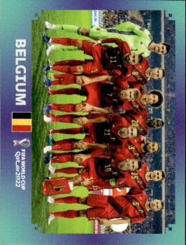 Team Shot Belgium samolepka Panini World Cup 2022 Silver version #BEL01
