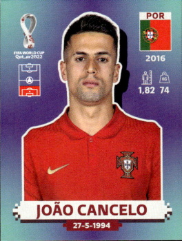 Joao Cancelo Portugal samolepka Panini World Cup 2022 Silver version #POR05