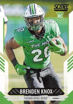 Brenden Knox Marshall Thundering Herd 2021 Panini Score NFL Rookie #366