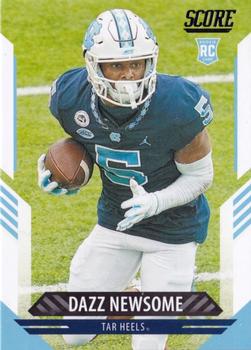 Dazz Newsome North Carolina Tar Heels 2021 Panini Score NFL Rookie #370