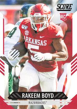 Rakeem Boyd Arkansas Razorbacks 2021 Panini Score NFL Rookie #379