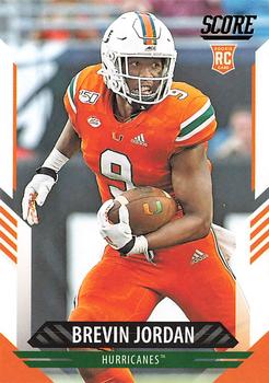 Brevin Jordan Miami Hurricanes 2021 Panini Score NFL Rookie #387