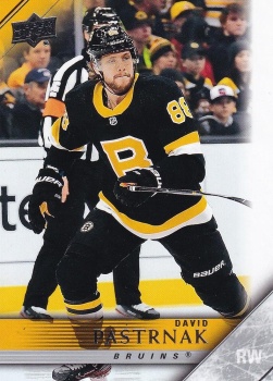 David Pastrnak Boston Bruins Upper Deck 2020/21 Extended Series Tribute #T-5