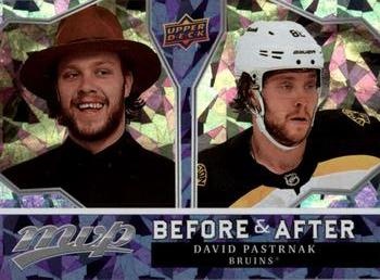 David Pastrnak Boston Bruins Upper Deck MVP 2021/22 Before and After #BA-18