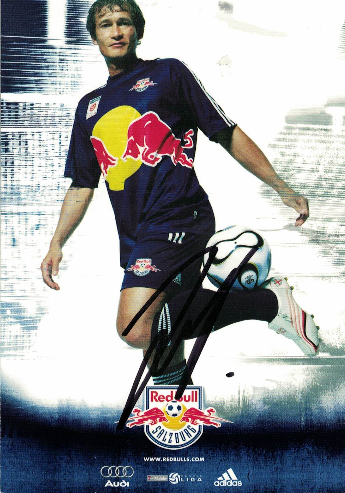 Vladimir Janocko Red Bull Salzburg 2006/07 Podpisova karta autogram