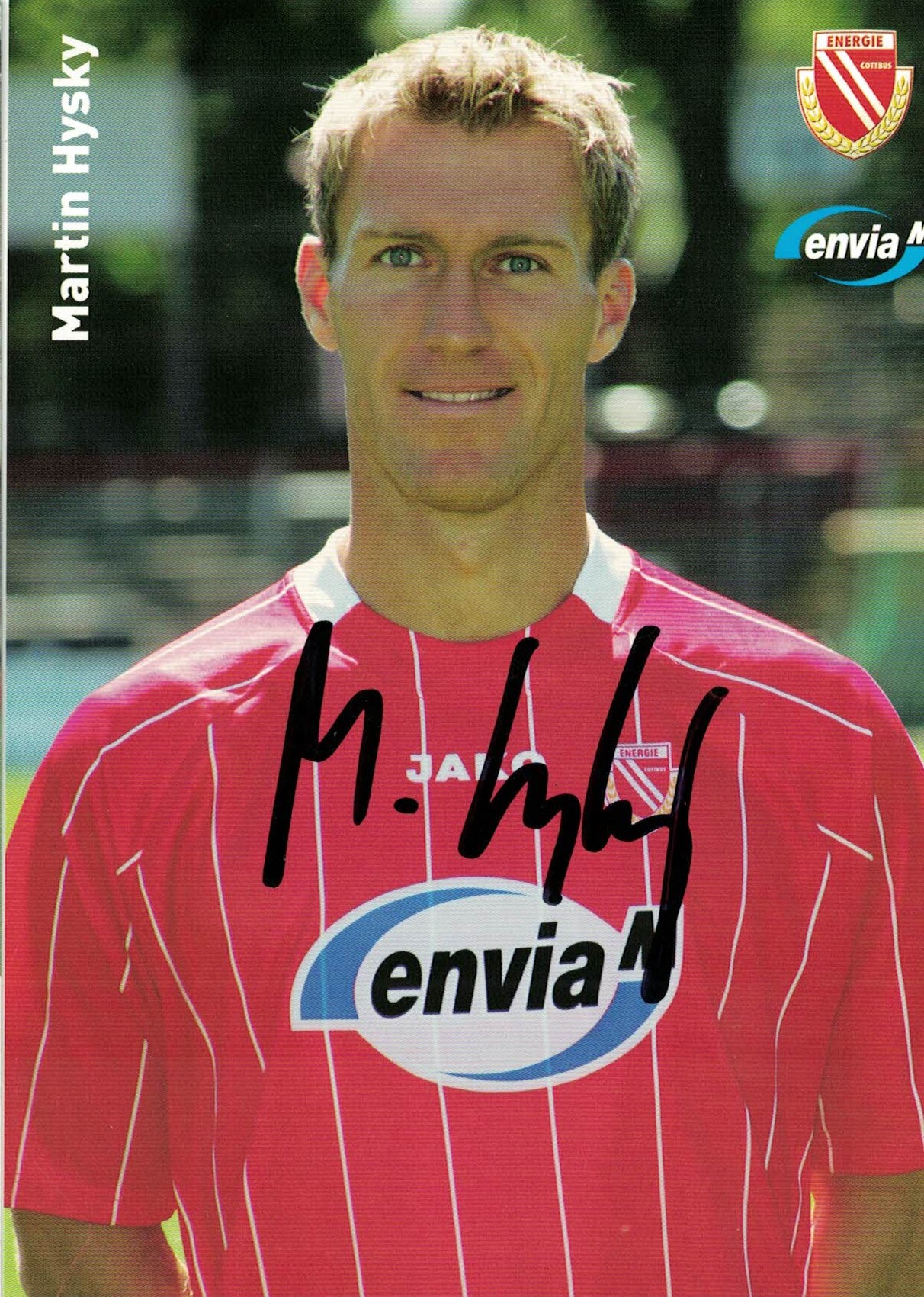 Martin Hysky Energie Cottbus 2004/05 Podpisova karta autogram