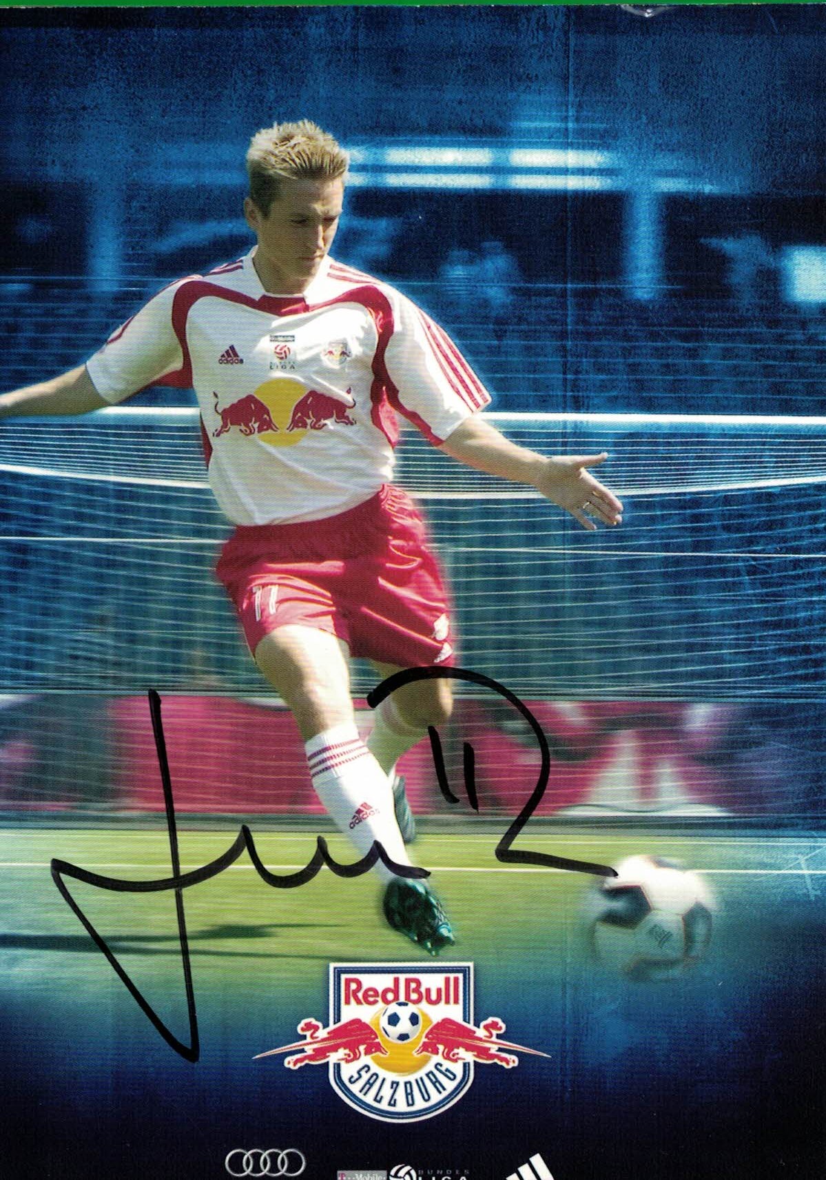 Patrik Jezek Red Bull Salzburg 2007/08 Podpisova karta autogram