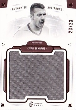 Ivan Schranz Dukla Praha Bravo Dukla Legendary Cards Authentic Artifacts /23 #AA-SCI