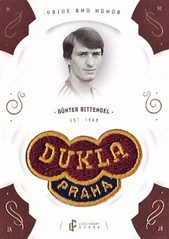 Gunter Bittengel Dukla Praha Bravo Dukla Legendary Cards Pride and Honor Gold Mat /11 #PH-BIG