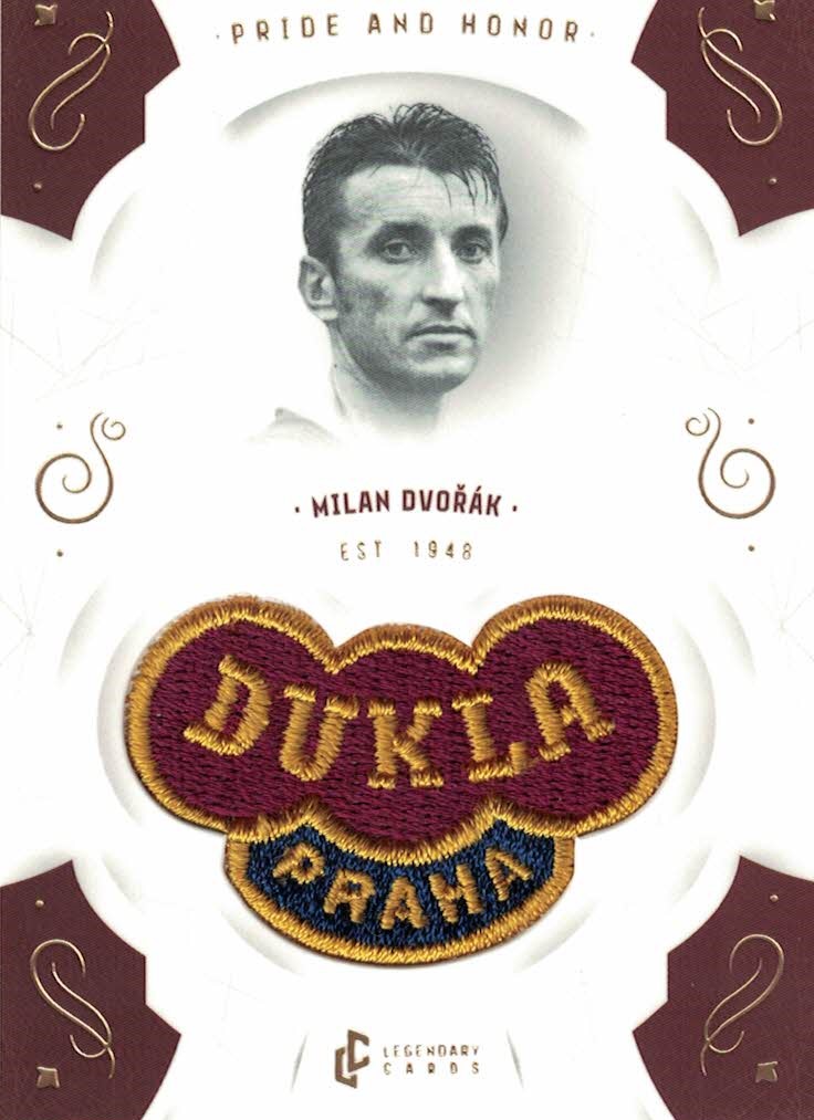 Milan Dvorak Dukla Praha Bravo Dukla Legendary Cards Pride and Honor Gold Mat /11 #PH-DVM