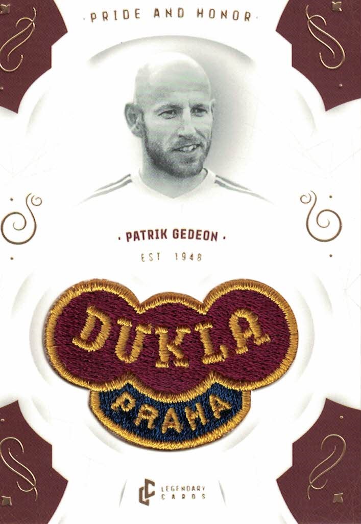 Patrik Gedeon Dukla Praha Bravo Dukla Legendary Cards Pride and Honor Gold Mat /11 #PH-GEP