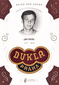 Jan Kozak Dukla Praha Bravo Dukla Legendary Cards Pride and Honor Gold Mat /11 #PH-KON