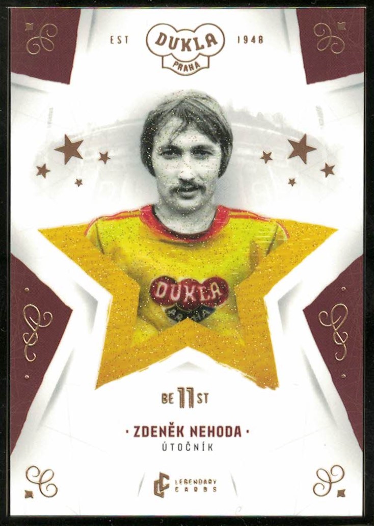 Zdenek Nehoda Dukla Praha Bravo Dukla Legendary Cards Best 11  /19 #BE-NEZ