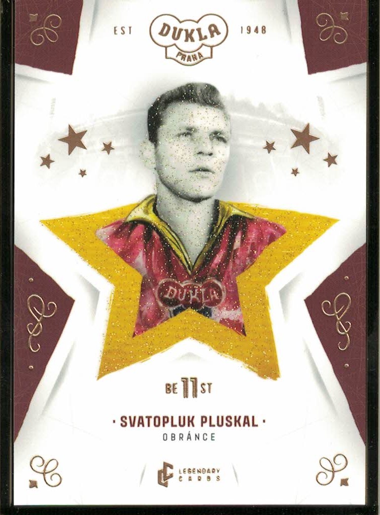 Svatopluk Pluskal Dukla Praha Bravo Dukla Legendary Cards Best 11 /19 #BE-PLS