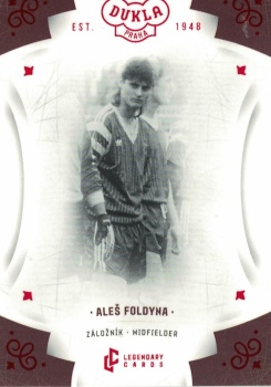 Ales Foldyna Dukla Praha Bravo Dukla Legendary Cards Base Red #BA-FOA