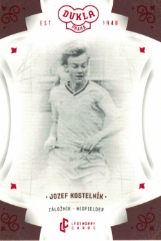 Jozef Kostelnik Dukla Praha Bravo Dukla Legendary Cards Base Red #BA-KOJ