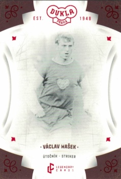 Vaclav Masek Dukla Praha Bravo Dukla Legendary Cards Base Red #BA-MAV