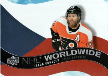 Jakub Voracek Philadelphia Flyers Upper Deck 2020/21 Series1 NHL Worldwide #WW-8