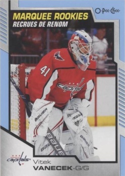 Vitek Vanecek Washington Capitals UD O-Pee-Chee 2020/21 Marquee Rookies #637