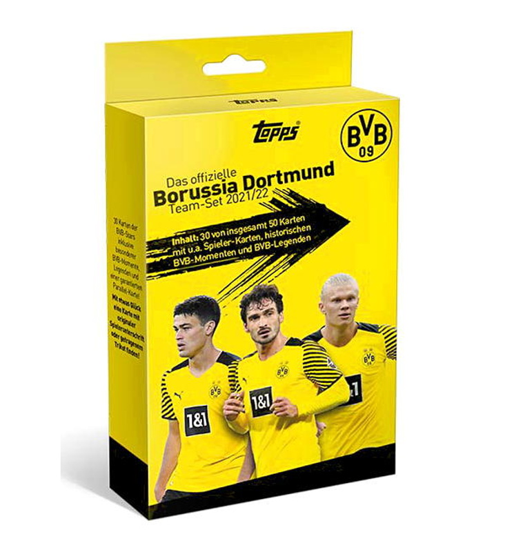 Topps Borussia Dortmund Team Set 2021/22 Box Fotbalové karty