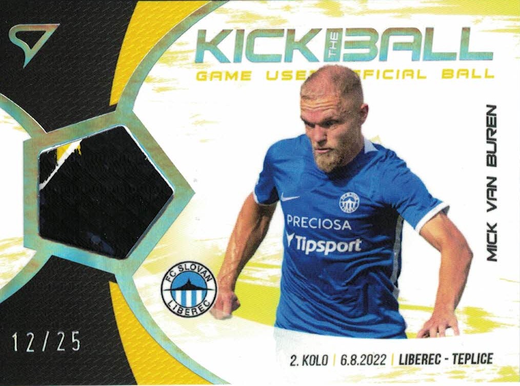 Mick Van Buren Liberec SportZoo FORTUNA:LIGA 2022/23 1. serie Kick the Ball /25 #KB-MV