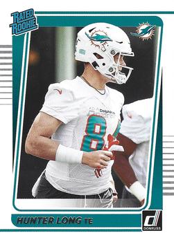 Hunter Long Miami Dolphins 2021 Donruss Football Rookie #301