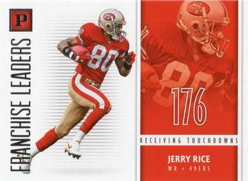 Jerry Rice San Francisco 49ers 2018 Panini Football Franchise Leaders #8